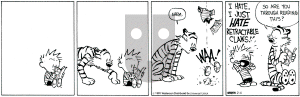 Calvin and Hobbes on Wednesday February 4, 2015 Comic Strip