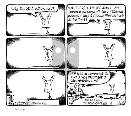 Tom Toles - Monday October 15, 2007 Comic Strip
