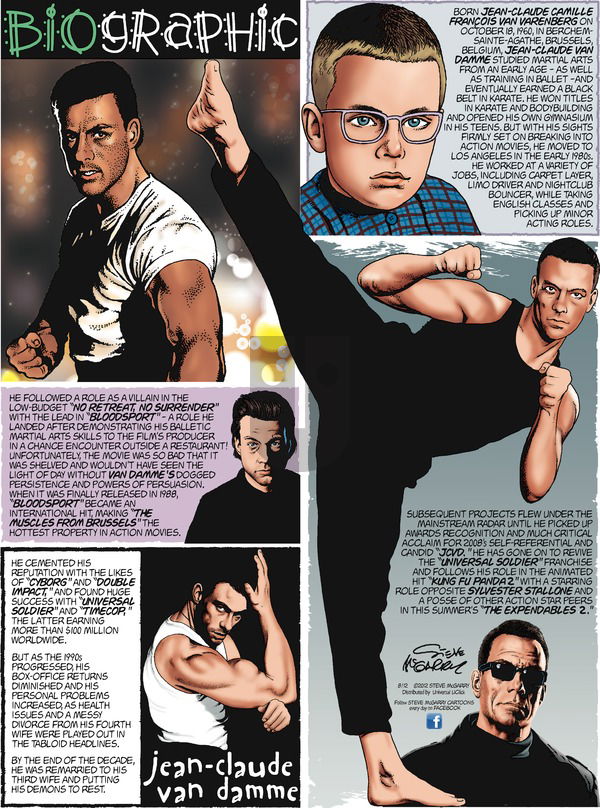 Biographic on Sunday August 12, 2012 Comic Strip