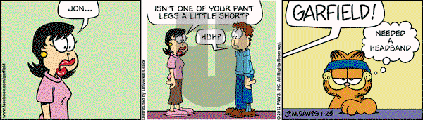 Garfield on Wednesday January 25, 2012 Comic Strip