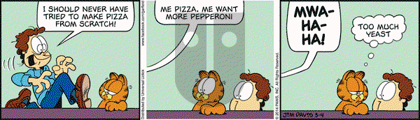 Garfield on Tuesday March 4, 2014 Comic Strip