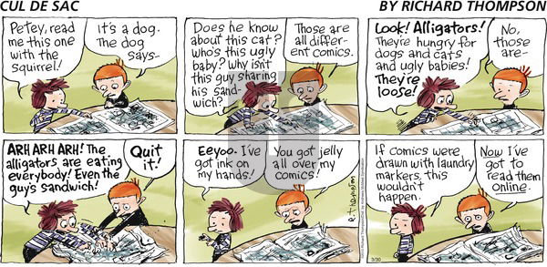 Cul de Sac on Sunday March 30, 2025 Comic Strip