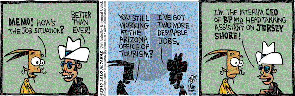 La Cucaracha on Tuesday August 10, 2010 Comic Strip
