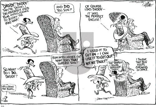 Pat Oliphant on Tuesday February 3, 2004 Comic Strip