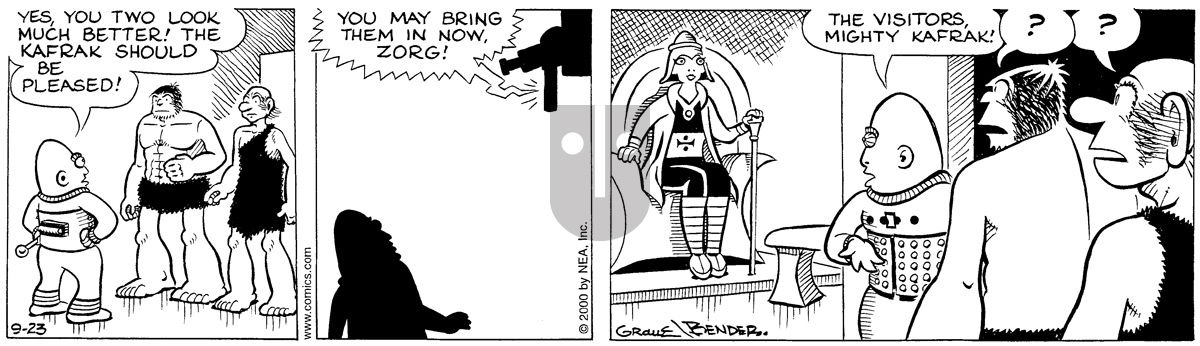 Alley Oop - Saturday September 23, 2000 Comic Strip