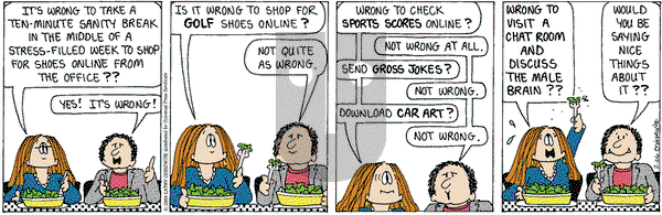Cathy Classics on Saturday February 26, 2011 Comic Strip