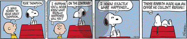 Peanuts - Saturday October 12, 2019 Comic Strip