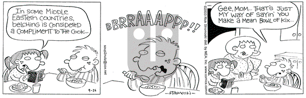 Soup to Nutz - Old on Friday September 26, 2003 Comic Strip