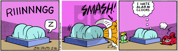 Garfield on Monday February 16, 1987 Comic Strip