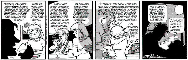 Doonesbury on Thursday April 6, 1995 Comic Strip