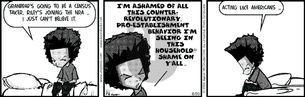 The Boondocks on Tuesday January 22, 2008 Comic Strip