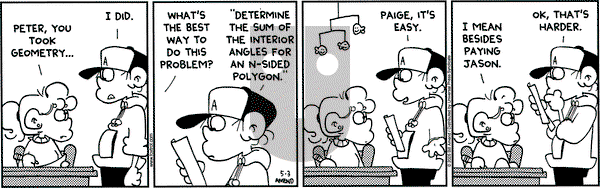FoxTrot on Tuesday May 3, 2005 Comic Strip