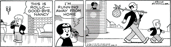 Nancy on Thursday June 12, 1969 Comic Strip