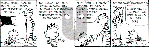 Calvin and Hobbes on Saturday July 18, 2015 Comic Strip