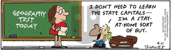 Frank and Ernest on Friday April 11, 2003 Comic Strip