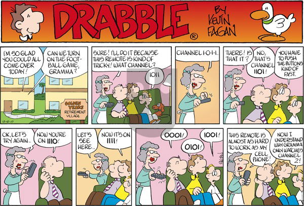 Drabble on Sunday December 10, 2017 Comic Strip