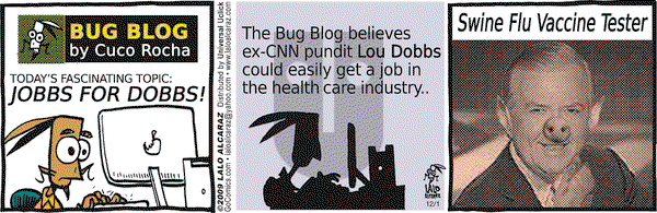 La Cucaracha on Tuesday December 1, 2009 Comic Strip