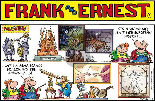 Frank and Ernest on Sunday November 4, 2018 Comic Strip