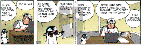 Get Fuzzy on Monday April 9, 2007 Comic Strip