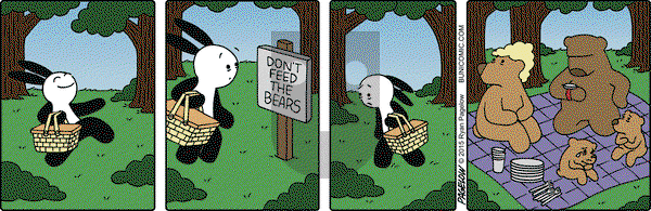 Buni on Monday April 20, 2015 Comic Strip