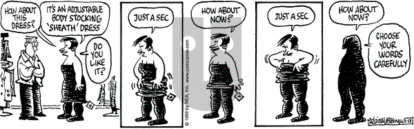 Betty - Saturday March 13, 1999 Comic Strip