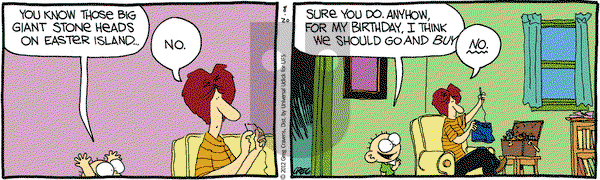 The Buckets on Monday August 20, 2012 Comic Strip