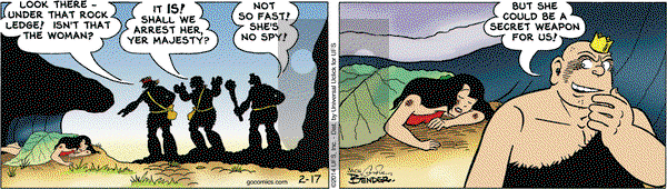 Alley Oop on Monday February 17, 2014 Comic Strip