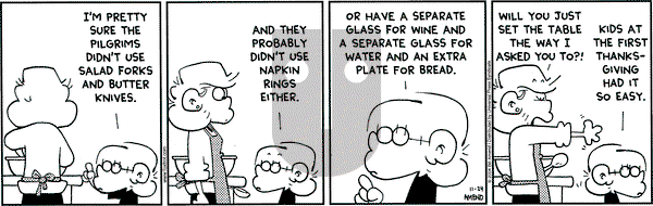 FoxTrot on Wednesday November 24, 2004 Comic Strip