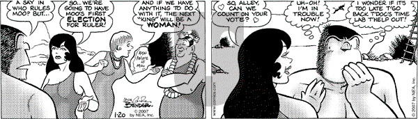 Alley Oop on Saturday January 20, 2007 Comic Strip