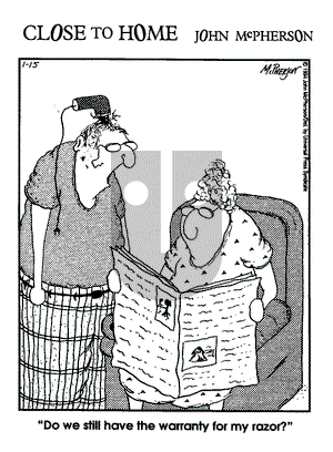 Close to Home on Saturday January 15, 1994 Comic Strip