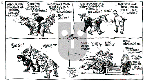 Pat Oliphant on Thursday July 1, 1993 Comic Strip