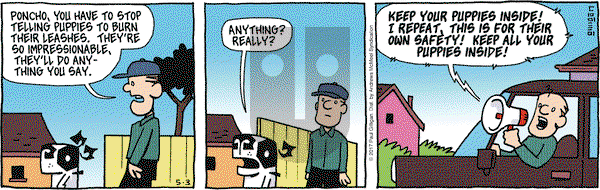 Pooch Cafe on Wednesday May 3, 2017 Comic Strip