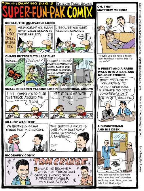 Tom the Dancing Bug on Saturday October 29, 2005 Comic Strip