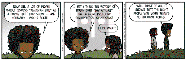 The Boondocks on Tuesday June 3, 2003 Comic Strip
