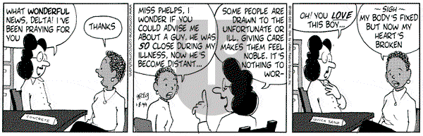 Luann on Friday January 8, 1999 Comic Strip