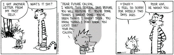 Calvin and Hobbes on Thursday April 17, 2025 Comic Strip
