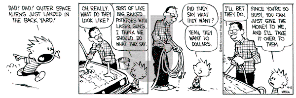 Calvin and Hobbes on Tuesday April 11, 1989 Comic Strip