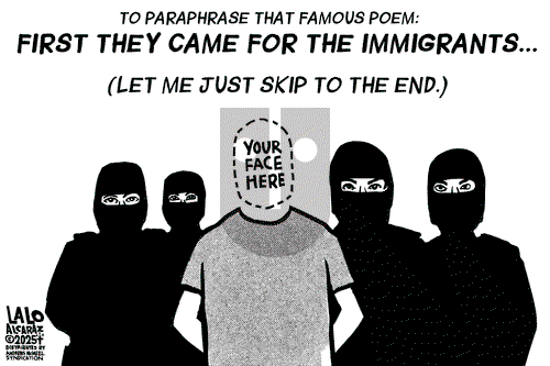 Lalo Alcaraz on Tuesday April 1, 2025 Comic Strip