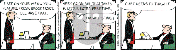 The Born Loser on Friday January 19, 2024 Comic Strip