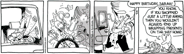 The Buckets on Wednesday April 18, 2001 Comic Strip