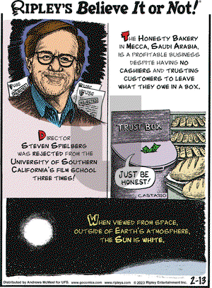 Ripley's Believe It or Not - Monday February 13, 2023 Comic Strip