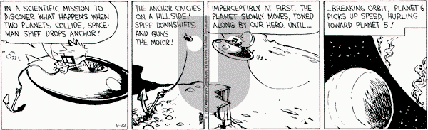 Calvin and Hobbes - Tuesday September 22, 2020 Comic Strip