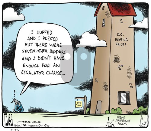 Tom Toles on Sunday April 14, 2013 Comic Strip