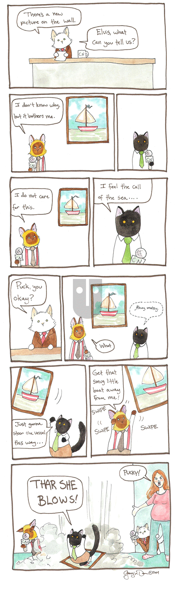 Breaking Cat News on Friday October 7, 2016 Comic Strip