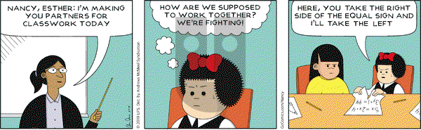 Nancy on Wednesday March 13, 2019 Comic Strip