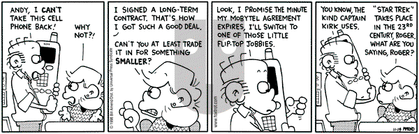 FoxTrot on Saturday November 14, 1998 Comic Strip