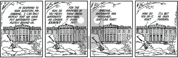 Doonesbury - Monday February 25, 1974 Comic Strip