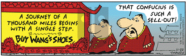 Frank and Ernest on Tuesday November 22, 2005 Comic Strip