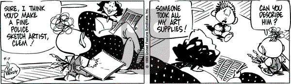 Rose is Rose on Wednesday April 7, 1993 Comic Strip