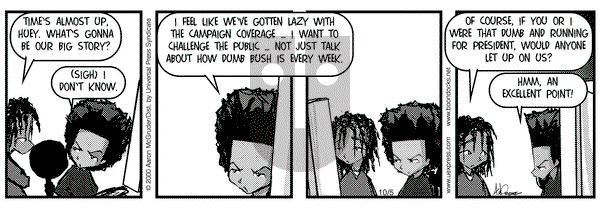The Boondocks on Thursday October 5, 2000 Comic Strip